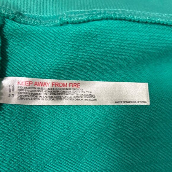 Free People Movement Double Overtime Hoodie Size L Green Casual Pullover - Picture 11 of 11